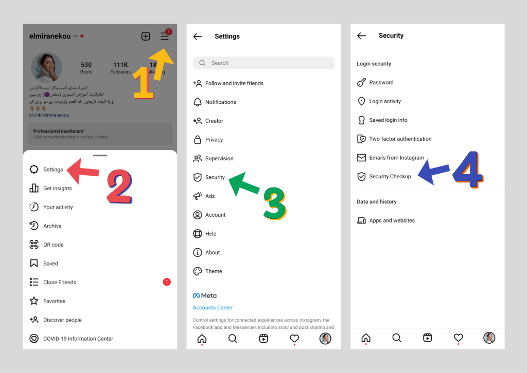 امنیت در اینستاگرام