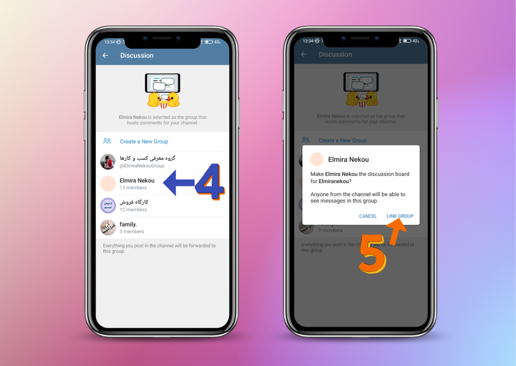 فعال کردن قابلیت Discussion در کانال‌های تلگرام