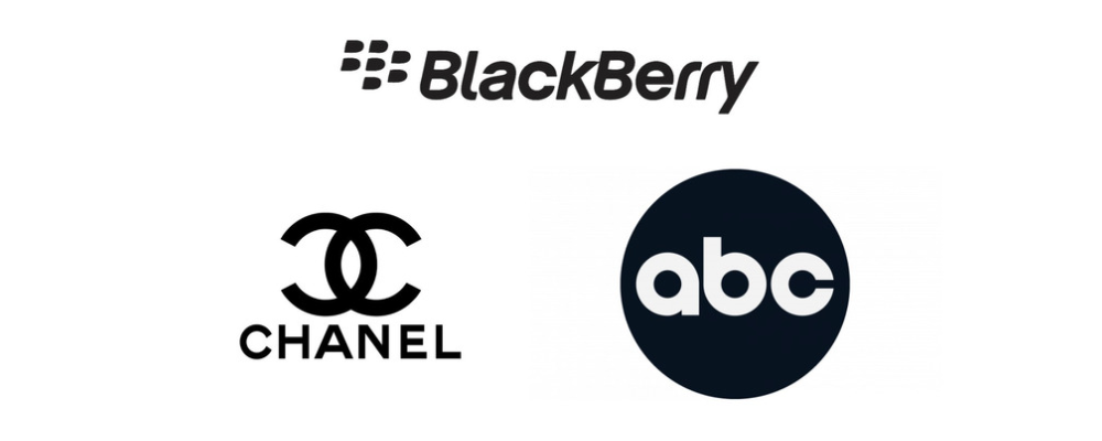 نمونه برندهایی که از رنگ مشکی در طراحی لوگو استفاده کردن