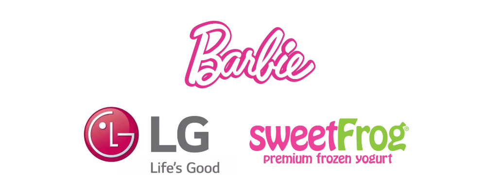 نمونه برندهایی که از رنگ صورتی در طراحی لوگو استفاده کردن