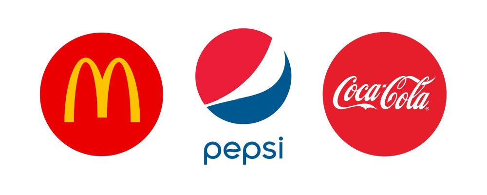 نمونه برندهایی که از رنگ قرمز در طراحی لوگو استفاده کردن